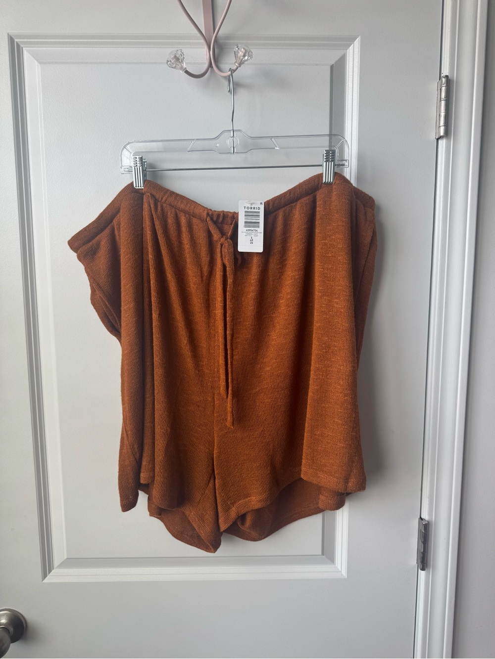 torrid Rust High-Rise Drawstring Knit Short - Picture 2 of 6